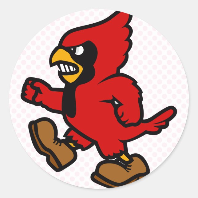 Carl Cardinal Classic Round Sticker (Front)