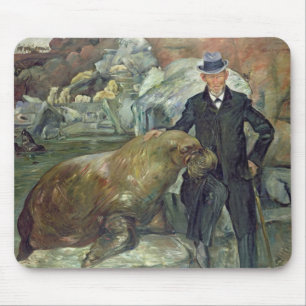 Carl Hagenbeck in His Zoo, 1911 Mouse Pad
