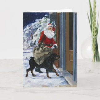 Carl Helping Santa Claus from <Carl's Christmas> b Holiday Card