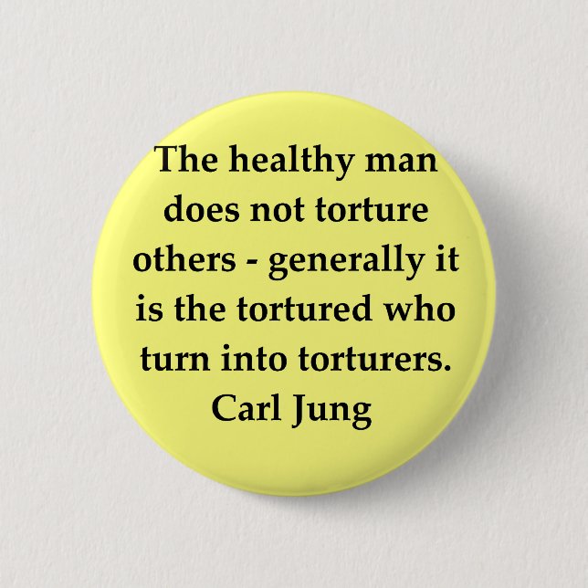 carl jung quote 6 cm round badge (Front)