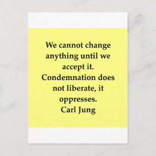 carl jung quote postcard