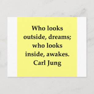carl jung quote postcard