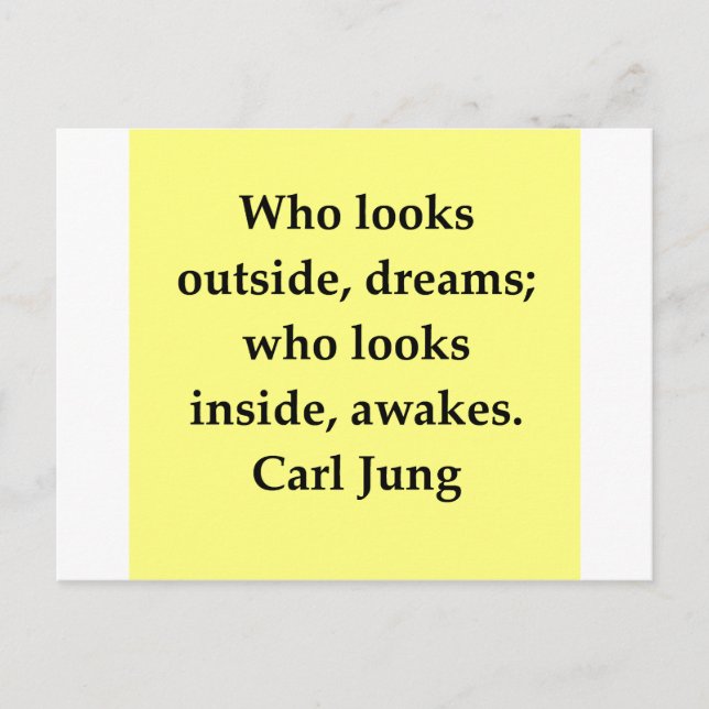 carl jung quote postcard (Front)