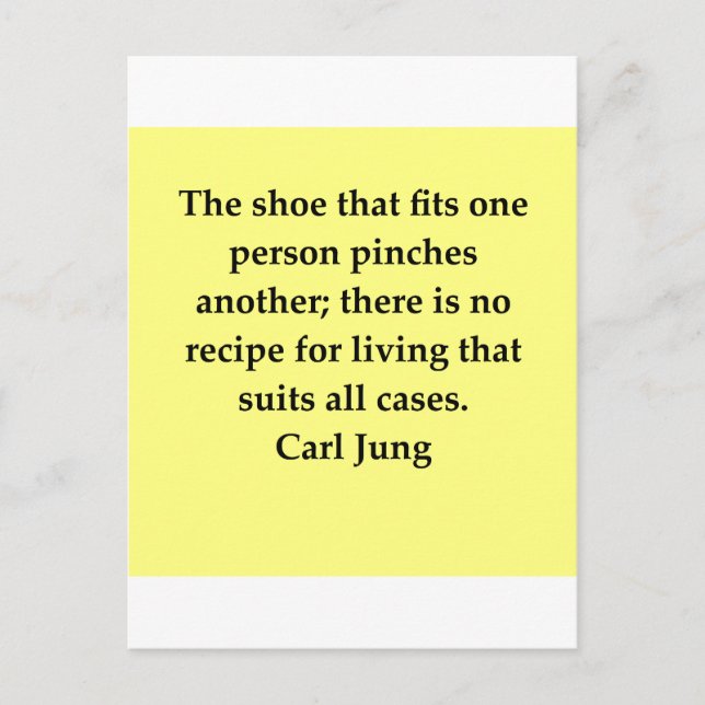 carl jung quote postcard (Front)