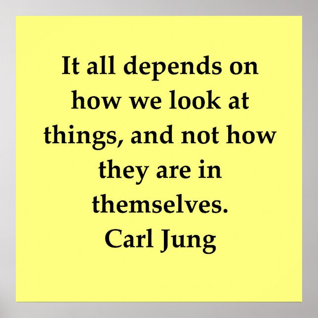 carl jung quote poster (Front)