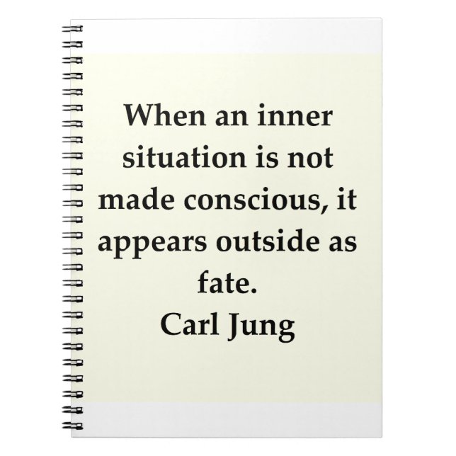 carl jung quote spiral notebook (Front)