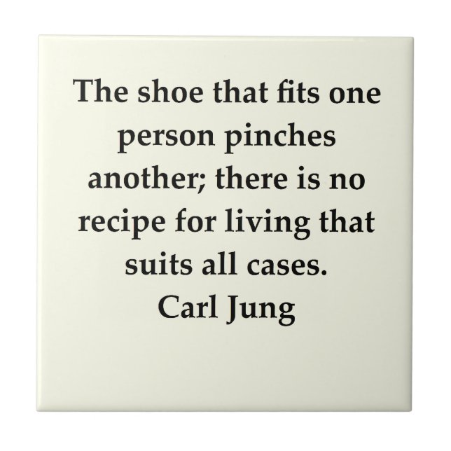 carl jung quote tile (Front)