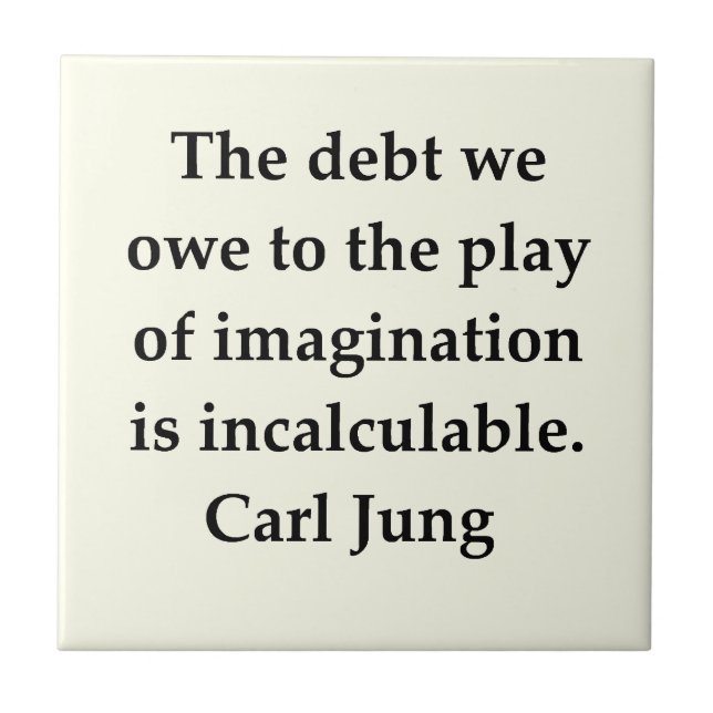 carl jung quote tile (Front)