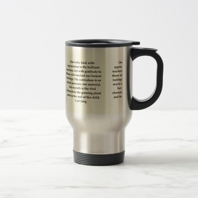 carl jung quote travel mug (Right)