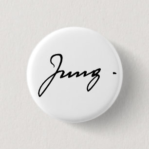 Carl Jung signature 3 Cm Round Badge