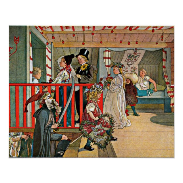 Carl Larsson art: A Day of Celebration Poster (Front)