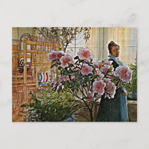 Carl Larsson art: Azalea Postcard