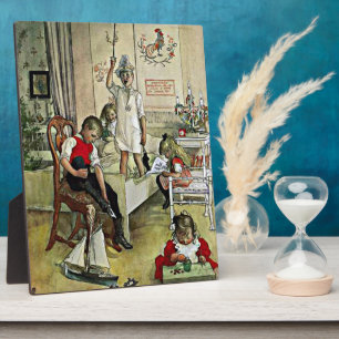 Carl Larsson art: Christmas Morning Plaque