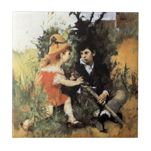 Carl Larsson artwork, Clair Obscur, Tile