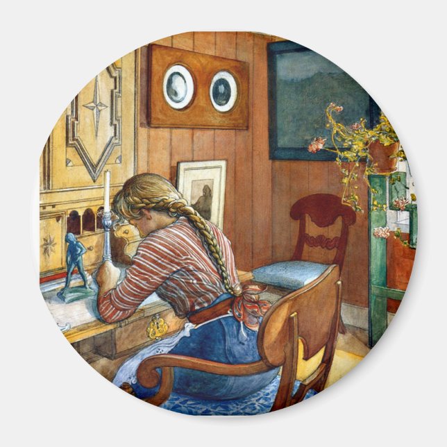 Carl Larsson artwork, Correspondence Magnet (Front)