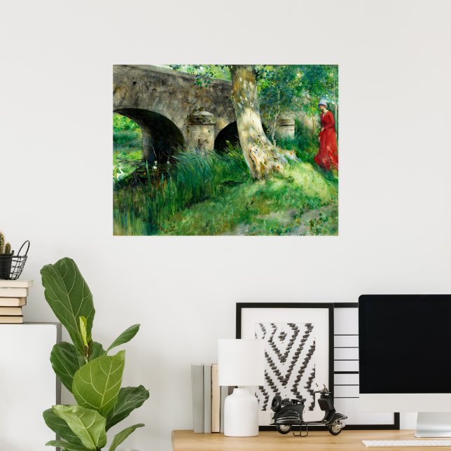 Carl Larsson - Bridge in Grez Poster (Home Office)