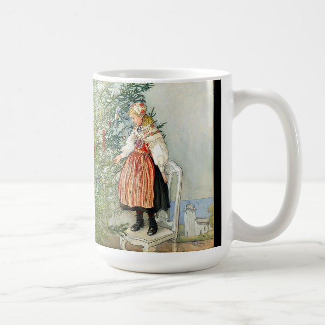 Carl Larsson Christmas Tree Trimming Costume Mug (Right)