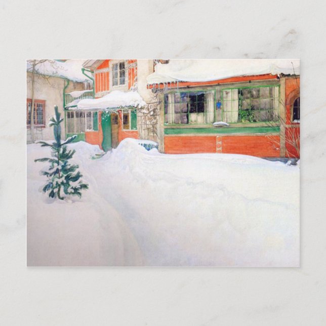Carl Larsson Cottage in Snow Holiday Christmas (Front)