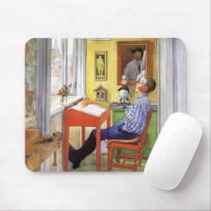 Carl Larsson Esbjorn at Red Desk Vintage Art Mouse Pad
