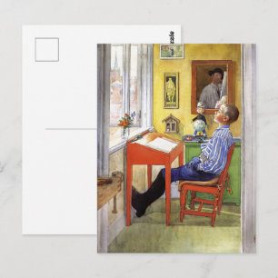 Carl Larsson Esbjorn at Red Desk Vintage Art Postcard