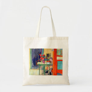 Carl Larsson Lisbeth Reading a Book Tote Bag