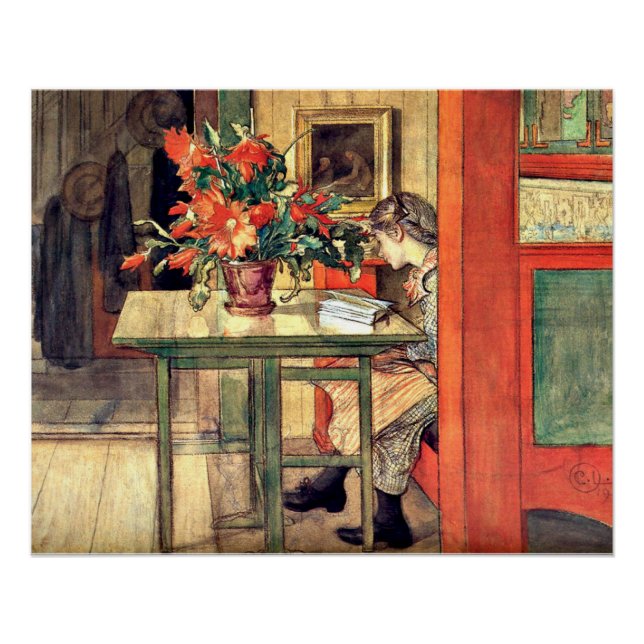 Carl Larsson - Lisbeth Reading Poster (Front)