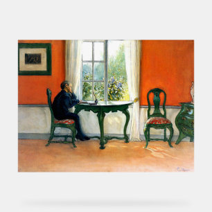 Carl Larsson - Required Reading Acrylic Sign