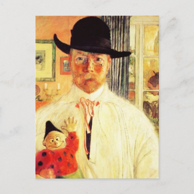Carl Larsson  Self Recognition Postcard (Front)