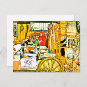 Carl Larsson - The Workshop Card