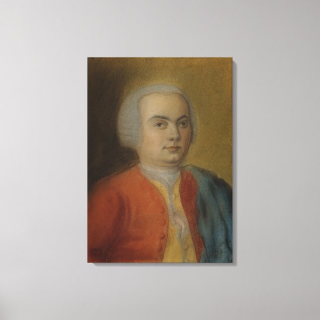 Carl Philipp Emanuel Bach, c.1733 Canvas Print (Front)