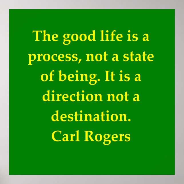 carl rogers quote poster (Front)