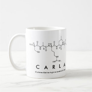 Carla peptide name mug