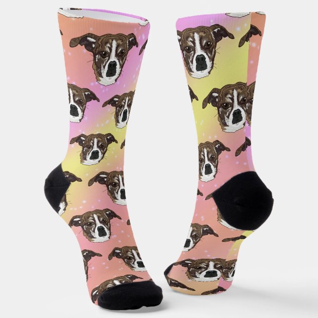 Carleigh Dog Socks (Angled)