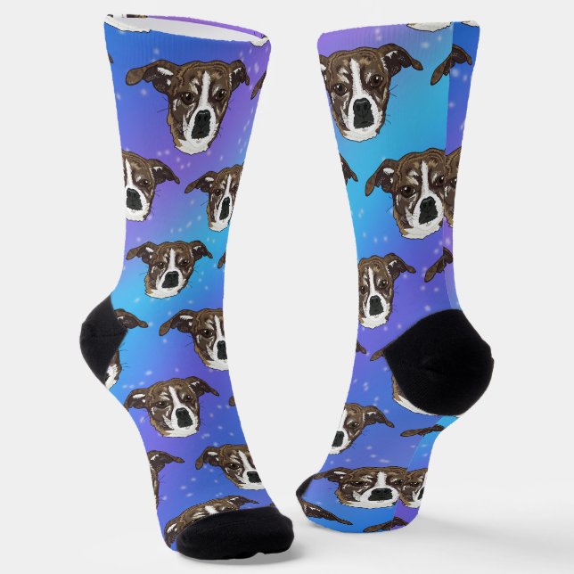Carleigh Dog Socks (Angled)