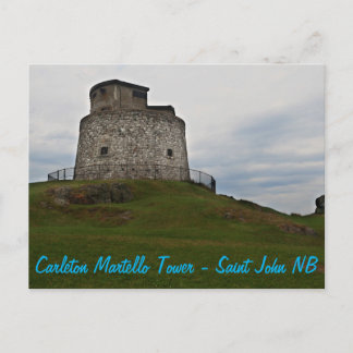 Carleton Martello Tower - Saint John NB Postcard