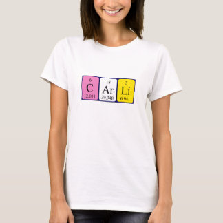 Carli periodic table name shirt