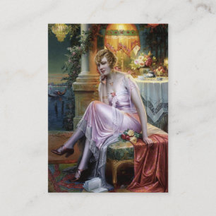 Carlier: Elegant Lady Business Card