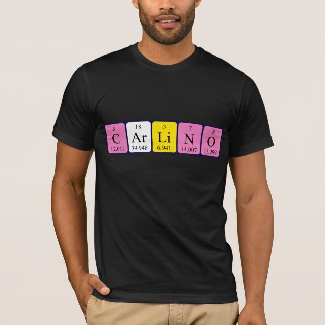 Carlino periodic table name shirt (Front)