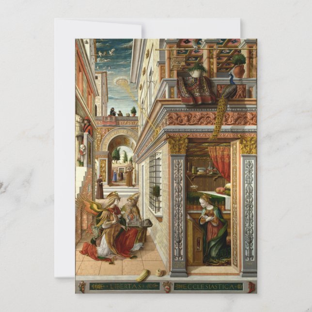 Carlo Crivelli - The Annunciation, with Saint Emid Invitation (Front)