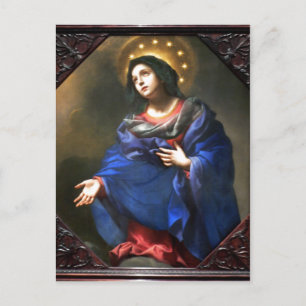 Carlo Dolci , Italy, 1616-1686 Madonna in Glory ,  Postcard