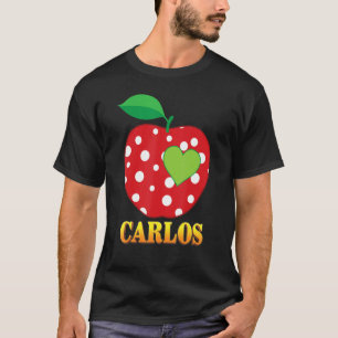 Carlos Love School Back To School Boy Kid Student T-Shirt