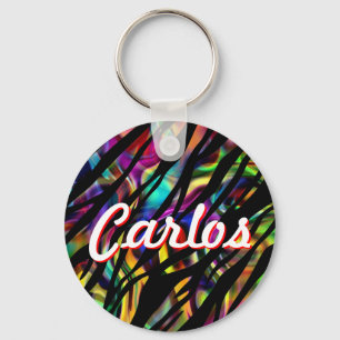 Carlos Personalised Colourful Keychain