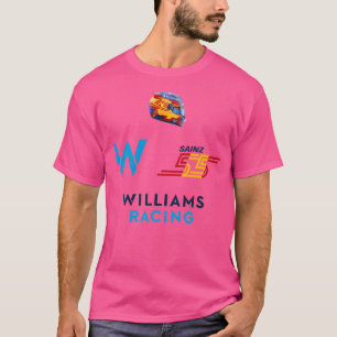 Carlos Sainz 2025 Williams F1 Spanish Flag '55' Ar T-Shirt