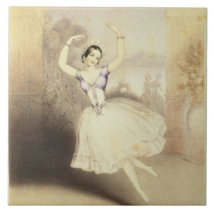 Carlotta Grisi (1819-99) in the Ballet of the Peri Tile