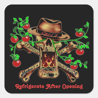 Carl's Standin By The Maters Square Sticker