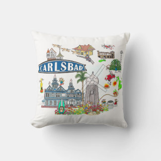Carlsbad Beach City Fun Cushion