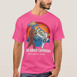 Carlsbad Caverns National Park Bigfoot Alien Vinta T-Shirt
