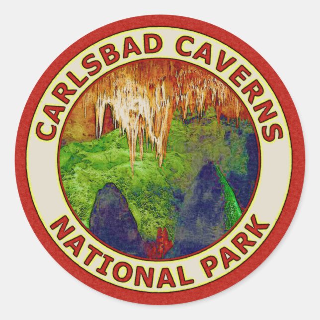 Carlsbad Caverns National Park Classic Round Sticker (Front)