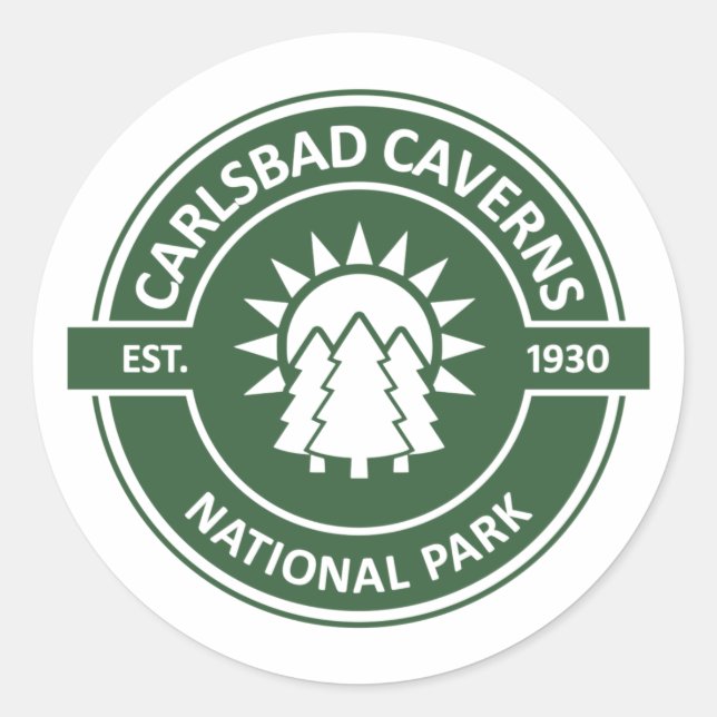 Carlsbad Caverns National Park Classic Round Sticker (Front)
