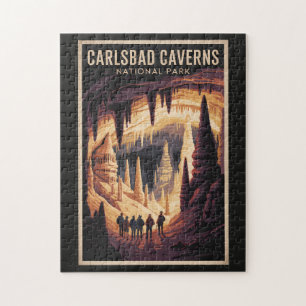 Carlsbad Caverns National Park Illustration Travel Jigsaw Puzzle